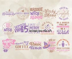 15 Witch Designs Png, Halloween Svg, Cute Halloween, Halloween, Halloween Png 91