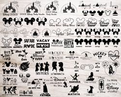 2023 Best Seller Bundle, 75 SVG and PNG, Mickey, Minnie, Family Trip, silhouette, cricut, vinyl cut files, vinyl decal,