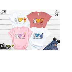Disney Winnie the Pooh Shirt, Peace Love Pooh Shirt, Disney Pooh Shirt, Disney Tigger Shirt, Piglet Shirt, Eeyore Shirt,