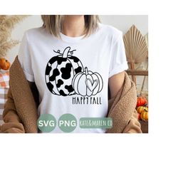 cow print pumpkin svg, it's fall yall svg, cow fall svg, cricut cut file and sublimation