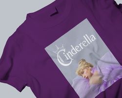 Disney Cindirella and Taylor Swift Design Shirt, Taylor Swift Purple Shirt, Cinderella Shirt, Walt Disney Princess Shirt