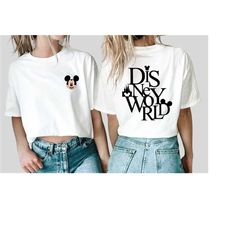 Two-Sided Mickey Sketch Shirt, Simple Disneyworld Shirt, Mickey Shirts, Disney Vacation Shirt, Mickey ears Shirt, Disney