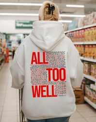 All Too Well Shirt, Taylor Swift Vintage Sweatshirt, Taylor Swift's Version T-Shirt, Taylor Swift Merch, Taylor Swiftie