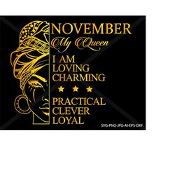November queen, zodiac svg. silhouette, INSTANT DOWNLOAD, svg-png-eps-dxf-ai-jpg