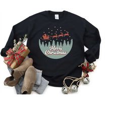 Merry Christmas Reindeer Sweatshirt, Reindeer Christmas Shirt, Xmas shirt, Merry Christmas Shirt, Deer Joy, Christmas Pa
