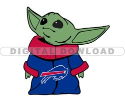 Buffalo Bills NFL Baby Yoda Svg, Football Teams Svg, NFL Logo Svg, Baby Yoda Png, Tshirt Design Bundle 01