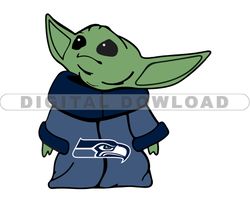 Seahawks NFL Baby Yoda Svg, Football Teams Svg, NFL Logo Svg, Baby Yoda Png, Tshirt Design Bundle 32