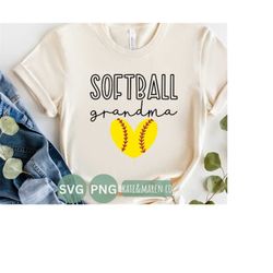 softball grandma svg, that's my granddaughter png, cricut cut file and sublimation