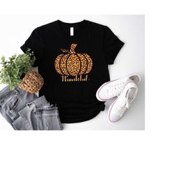 Leopard Pumpkin Shirt, Cheetah Pumpkin Shirt, Thanksgiving Shirt, Thankful Shirt, Fall Shirt, Hello Pumpkin, Pumpkin Sea