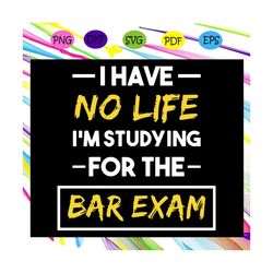 I have no life svg, Im studying for the bar exam svg, bar exam svg, bar exam gift, lawyer svg, future lawyer svg, law st