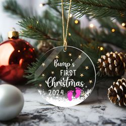 babys first christmas ornament 2023, baby 1st christmas ornament, custom baby name
