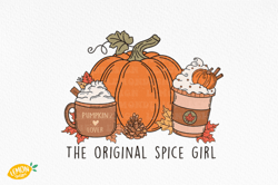 Retro Fall Spice Girl PNG Sublimation