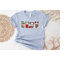 Cute Disney Mickey Minnie Christmas Coffee T-shirt, Christmas Tea Coffee Sweater, Epcot Christmas Tee, Disneyland Vacati