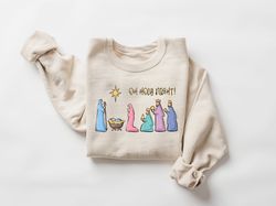 Christian Christmas Sweatshirt, Nativity Scene Sweater, Christmas Nativity Shirt, True Story Nativity, Religious Christm