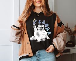 Karma Cat shirt cat Era Shirt, Me And Karma we Vibe is a relaxing thought karma Cat Shirt, Swities Cat Lover