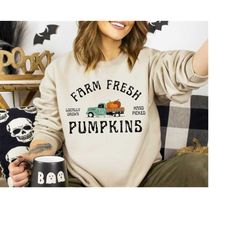 Farm Fresh Pumpkins Shirt, Harvest Festival Sweatshirt, Farm Fresh Fall Hoodie, Fall Festival, Farm Fresh Truck Shirt, P