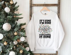 Christmas Sweatshirt, Ugly Sweater Funny Women's, Christmas Crewneck, Holiday Sweater For Women, Christmas Lights Sweats