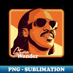 Stevie Wonder --  Retro 70s Style Fan Illustration - Instant Sublimation Digital Download - Unleash Your Creativity
