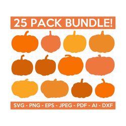 Pumpkin SVG Bundle, Pumpkin SVG, Pumpkin Vector, Halloween Svg, Pumpkin Shirt svg,Fall Clipart,Autumn Clipart,Cut File for Cricut,Silhouette