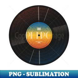 Vinyl Record - Instant Sublimation Digital Download - Vibrant and Eye-Catching Typography