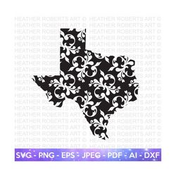 Texas Pattern Design SVG, Texas Svg, Texas Clipart, Texas Silhouette, Texas Shape svg, Texas Design Svg, Cut File Cricut, Silhouette