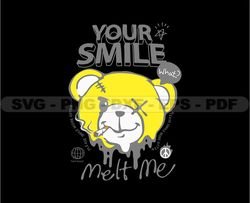 I Love Your Smile Stretwear, Teddy Bear Tshirt Design, Streetwear Teddy Bear PNG, Urban, DTG, DTF 103