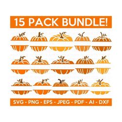 Pumpkin Monogram SVG Bundle, Pumpkin SVG, Pumpkin Vector, Halloween Svg, Pumpkin Shirt svg,Fall Clipart, Autumn Clipart, Cut File for Cricut