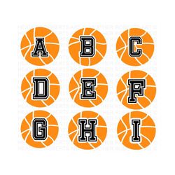 Basketball Monograms SVG Bundle, Basketball svg, Basketball Fan svg, Basketball Team Shirt svg, Basketball Player, Sports, Cricut Cut File