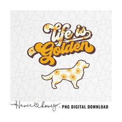 Retro golden retriever PNG - Golden retriever mama png - Golden mom - Gift for golden retriever lover - Dog sublimation