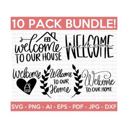 Welcome SVG Bundle, Welcome Signs SVG, Welcome SVG, Porch Sign svg, Horizontal Welcome Sign svg, Farmhouse Sign svg, Cut File Cricut