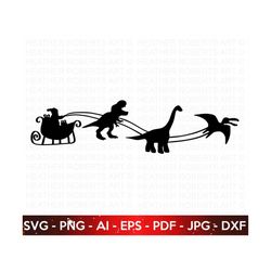 Christmas Dinosaur Sleigh Ride SVG, Dinosaur Sleigh Ride, Santa Sleigh Svg, Christmas Svg, Kids Christmas Svg, Dinosaur svg, Cricut Cut File