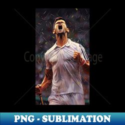 Novak Djokovic - art 10 - Artistic Sublimation Digital File - Unleash Your Inner Rebellion