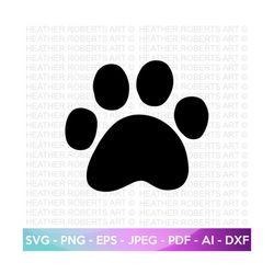 Dog Paw Svg, Dog Svg, Paw SVG, Animal Paw Svg, Animal Svg, Dog Paw Print, Paw Print, Animal Print, Clipart, Cut Files for Cricut, Silhouette