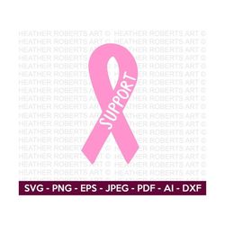 Cancer Awareness Support Ribbon SVG, Cancer SVG, Breast Cancer SVG, Awareness Ribbon svg, Pink Ribbon svg, Stay strong svg, Cut File Cricut