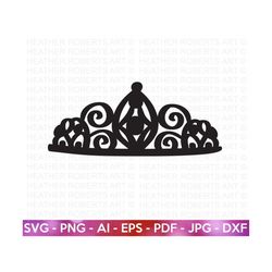 Tiara SVG, Crown svg, Queen Crown svg, Princess Tiara svg, Tiara svg, Royalty svg, Princess Crown svg, Cut File for Cricut, Silhouette