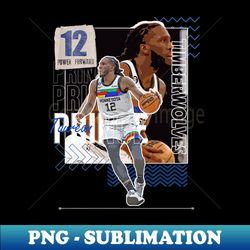 Taurean Prince basketball Paper Poster Timberwolves 6 - Digital Sublimation Download File - Instantly Transform Your Sublimation Projects