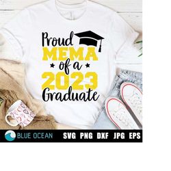 Proud Mema of a graduate 2023 SVG, Proud Mema PNG, Graduation 2023 SVG, Graduation shirt 2023
