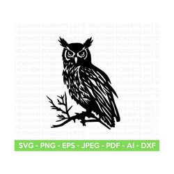 Owl Silhouette SVG, Owl Svg, Bird Svg, Owl Clipart svg, Animal Svg, Bird Silhouette Svg, Owl Design Svg, Cut File Cricut. SIlhouette