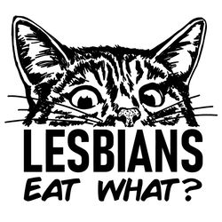 Lesbians Eat What Svg, Cute Cat Svg, LGBT Svg
