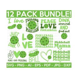 pickleball svg bundle, pickleball svg, pickleball shirt svg, pickleball mama svg, i love pickleball svg, cut files for cricut, silhouette