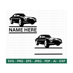 Classic Car Split Monogram, Car SVG, Car Silhouette, Car Clipart, Car Vector file, Vehicle Svg, Travel Svg, Cut Files for Cricut,Silhouette