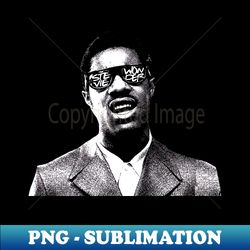 Mr Stevie Wonder - Decorative Sublimation PNG File - Capture Imagination with Every Detail