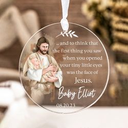 custom baby memorial christmas ornament, miscarriage ornament, baby loss keepsae gift