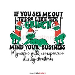 Retro Funny Christmas Grinch Quotes SVG Digital Cricut File