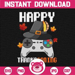 Happy Thanksgiving Video Game Controller Png, Thanksgiving Png, Pumpkin Png, Clip Art, Printable, Png