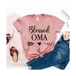 Blessed Oma Svg, Grandma Shirt Svg, Oma Life Svg, Nana Quote Svg, Best Grandmother Svg, Iron Vinyl, Files for Cricut & Silhouette, Png Dxf