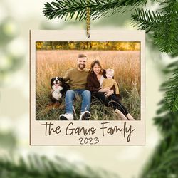 personalized family picture ornament, christmas gift ornament, photo ornament