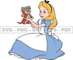 Alice in Wonderland Svg, Alice Svg, Cartoon Customs SVG, EPS, PNG, DXF 40