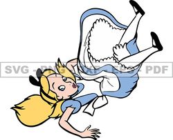 Alice in Wonderland Svg, Alice Svg, Cartoon Customs SVG, EPS, PNG, DXF 55