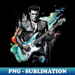 Elvis Presley Art - High-Quality PNG Sublimation Download - Enhance Your Apparel with Stunning Detail